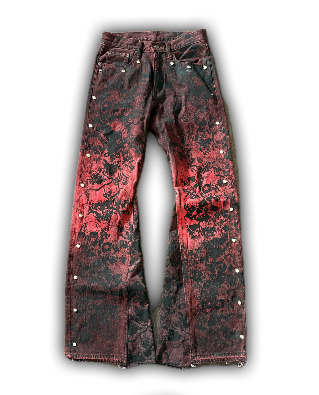 Hip Hop Jeans Pants Streetwear Mens Vintage Embroidered