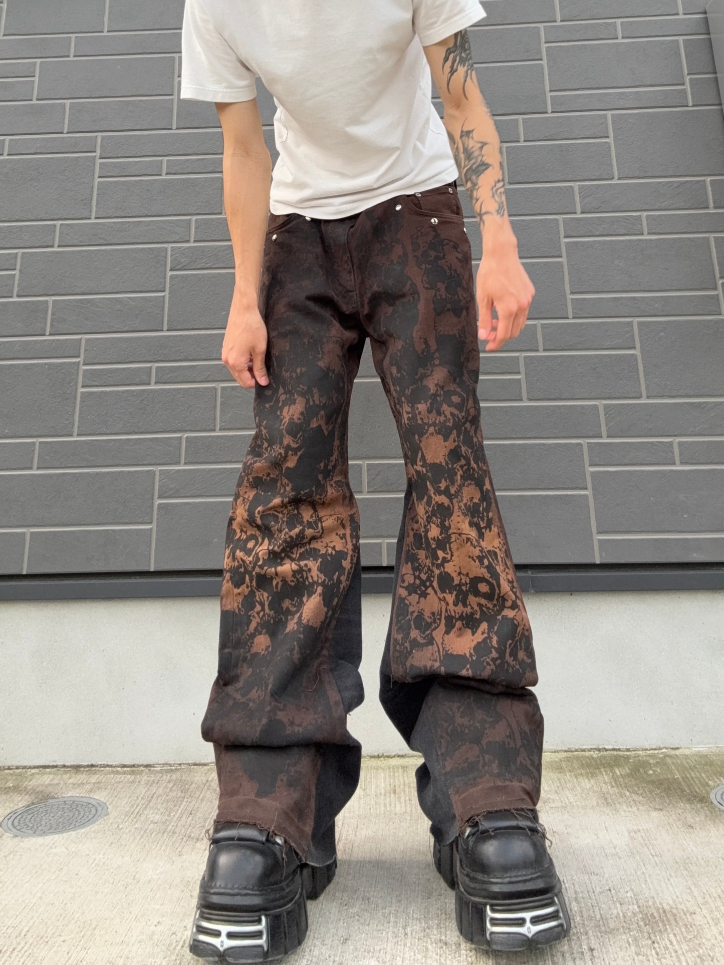 ZENEZ CUSTOM SKULL JEANS