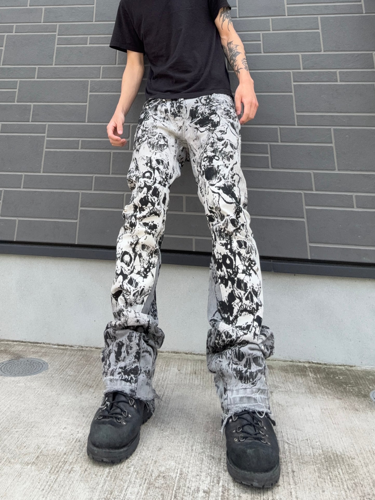 ZENEZ CUSTOM SKULL PANTS