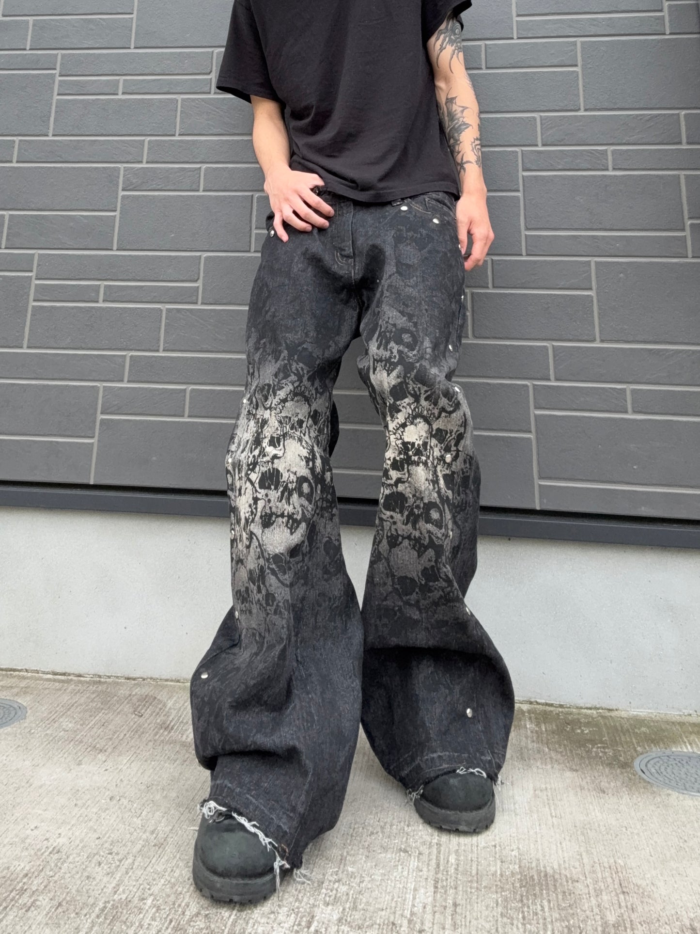 ZENEZ CUSTOM SKULL PANTS
