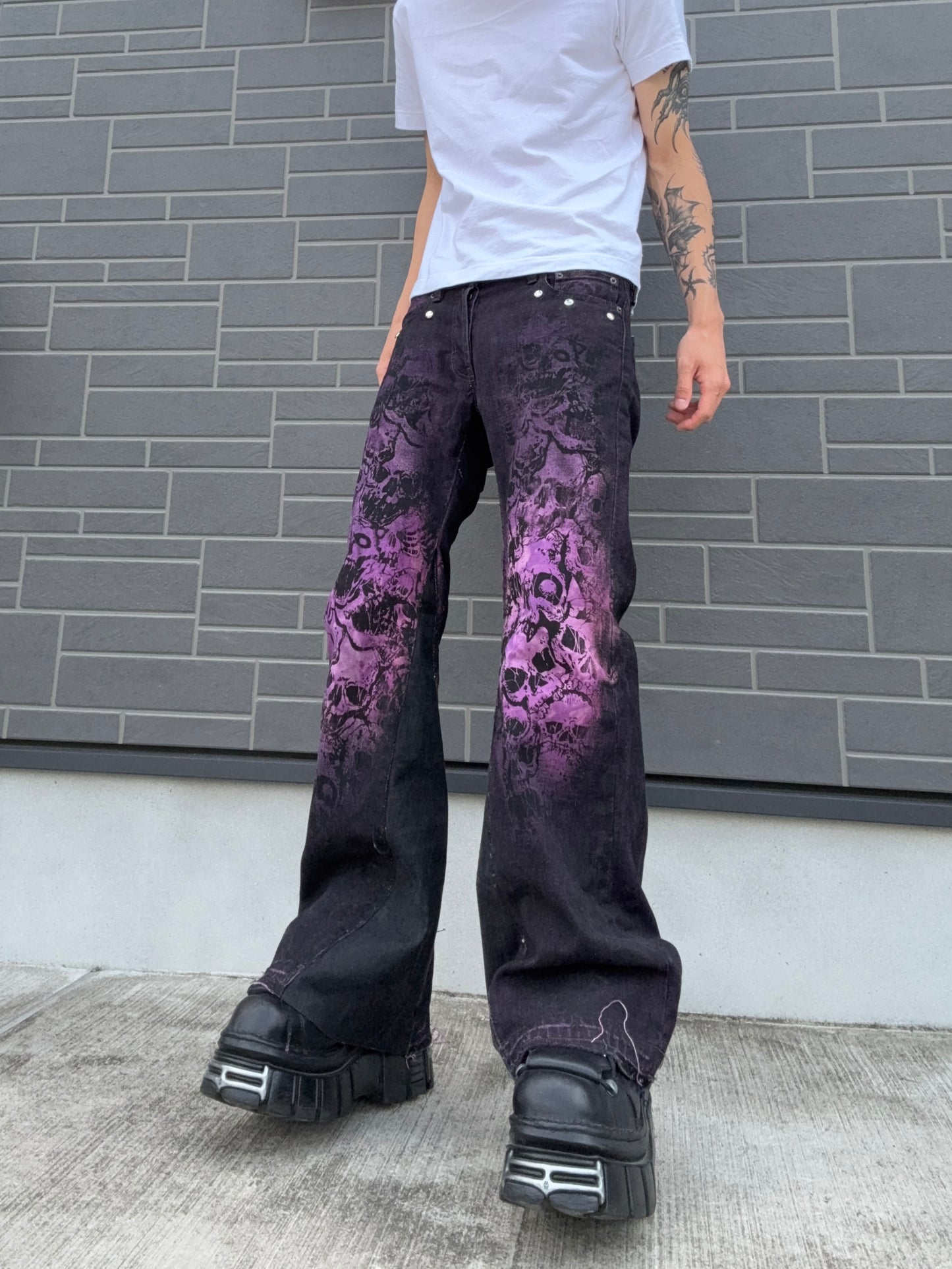 ZENEZ CUSTOM SKULL PANTS