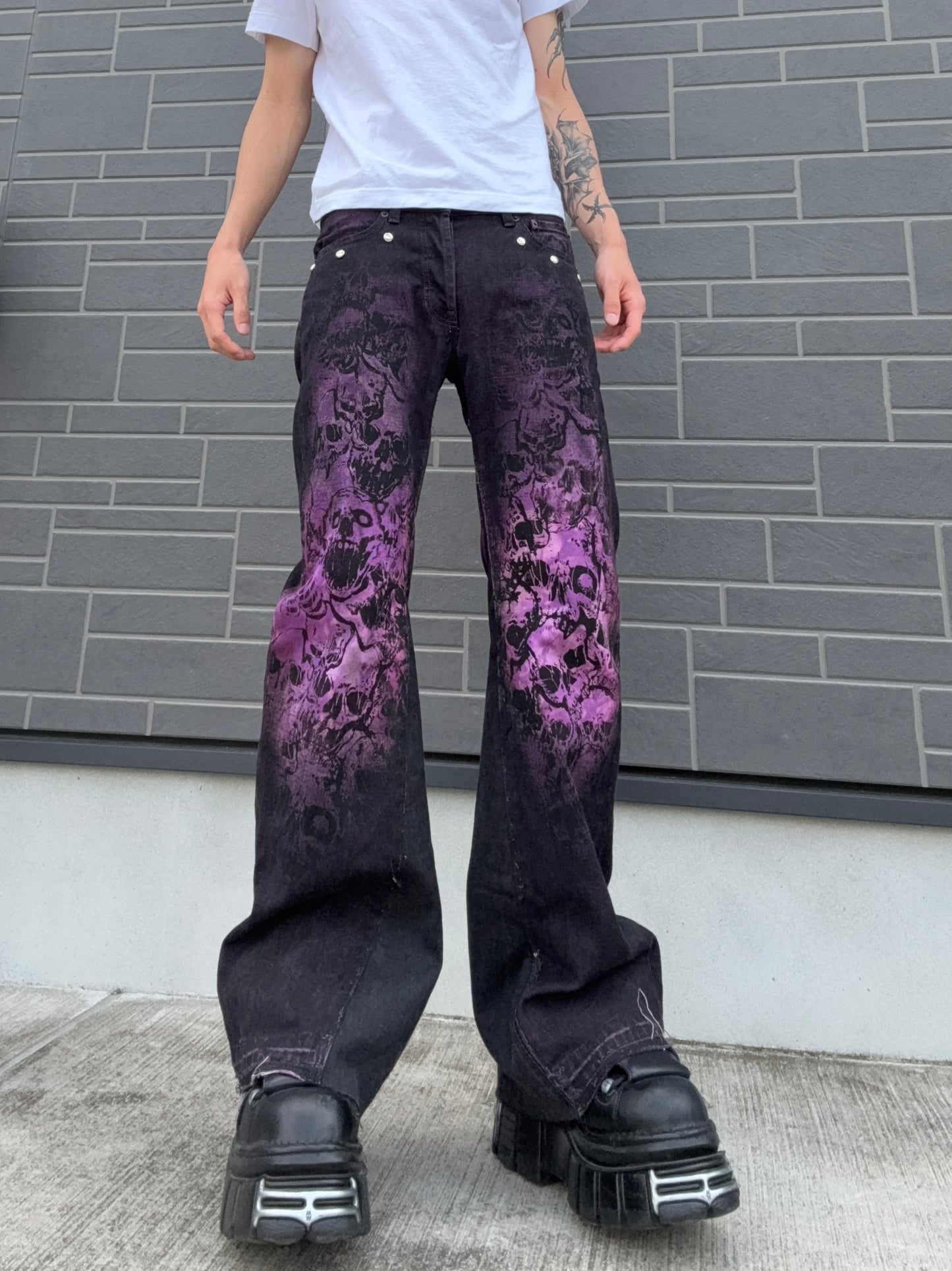 ZENEZ CUSTOM SKULL PANTS