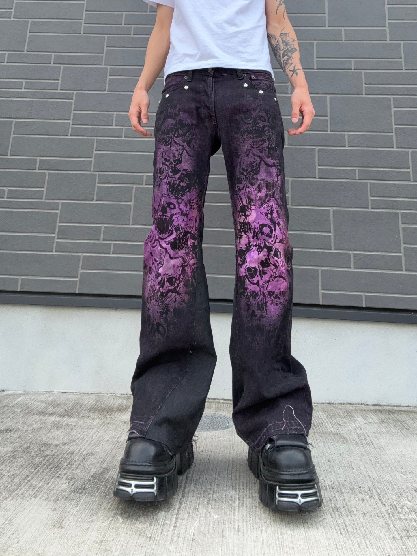 ZENEZ CUSTOM SKULL PANTS