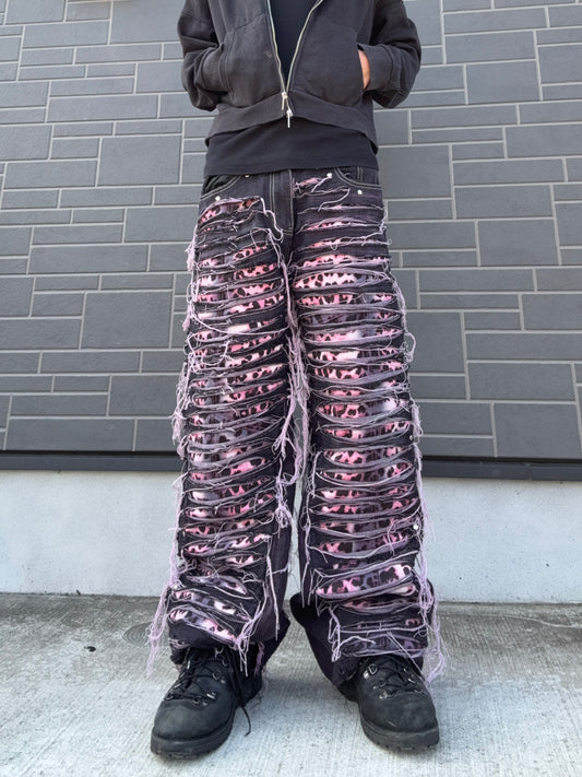 ZENEZ PINK LEOPARD PANTS