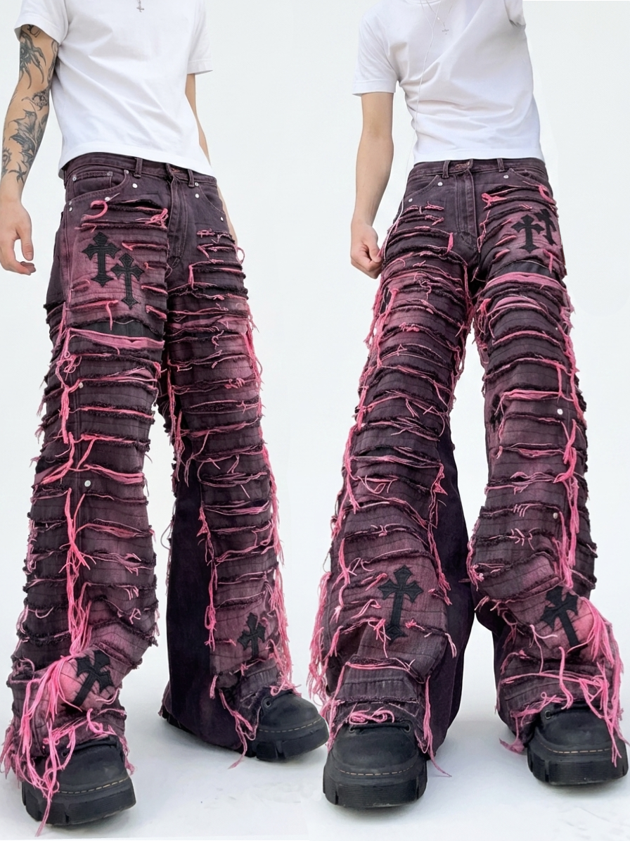 ZENEZ RED CROSS DESTROYED PANTS