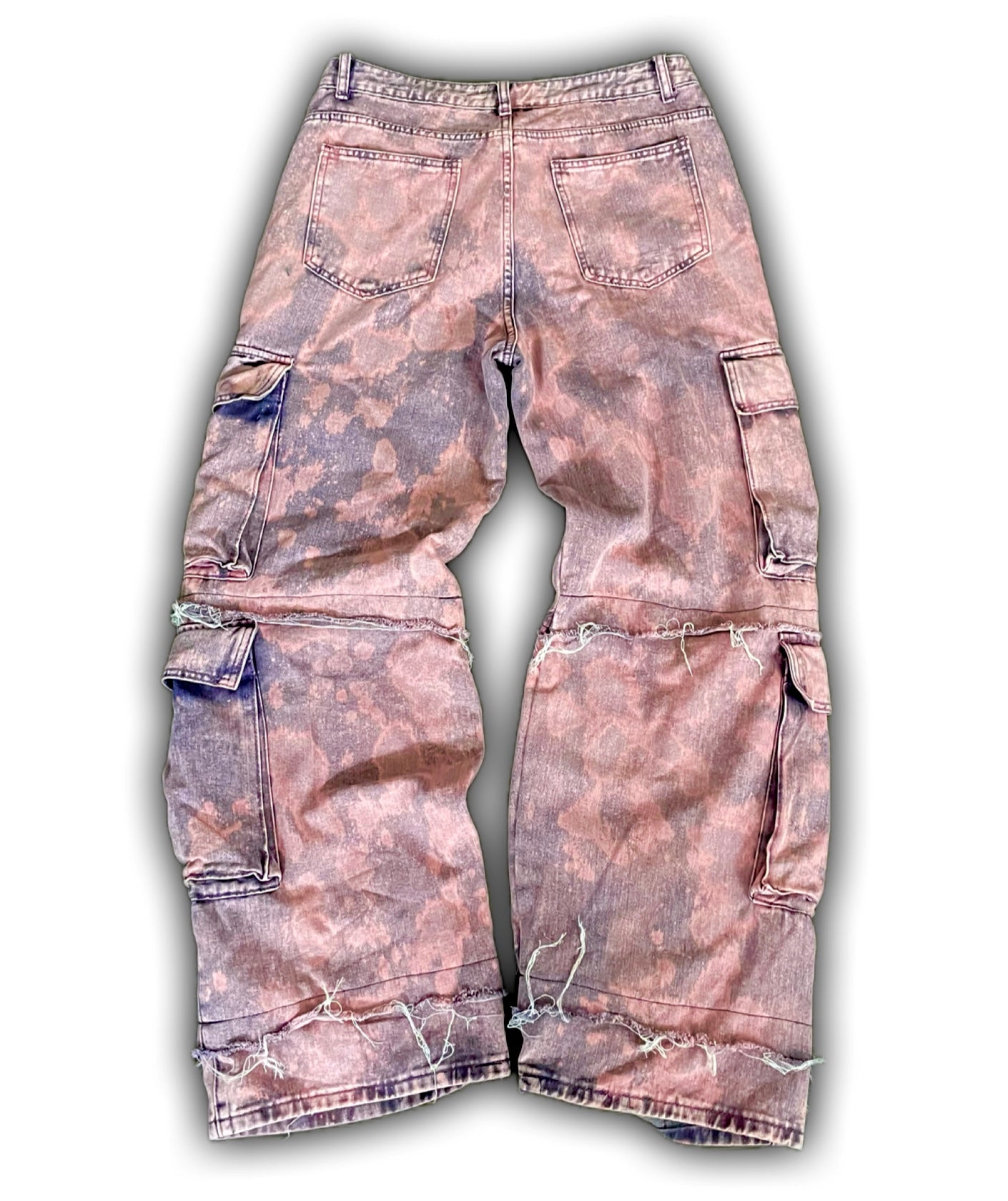 ZENEZ CUSTOM PINK CARGO PANTS