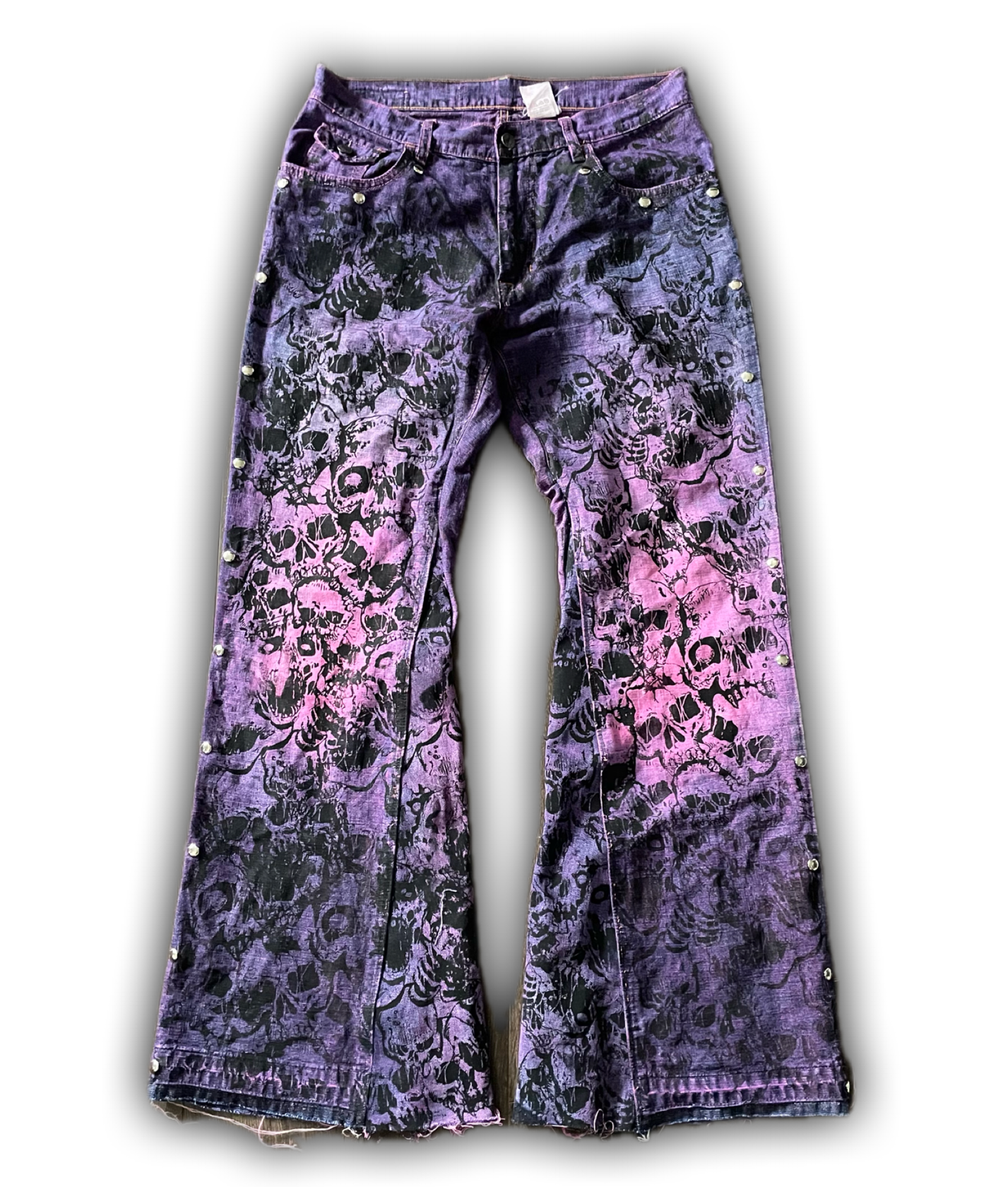 ZENEZ CUSTOM PINK FLARE JEANS