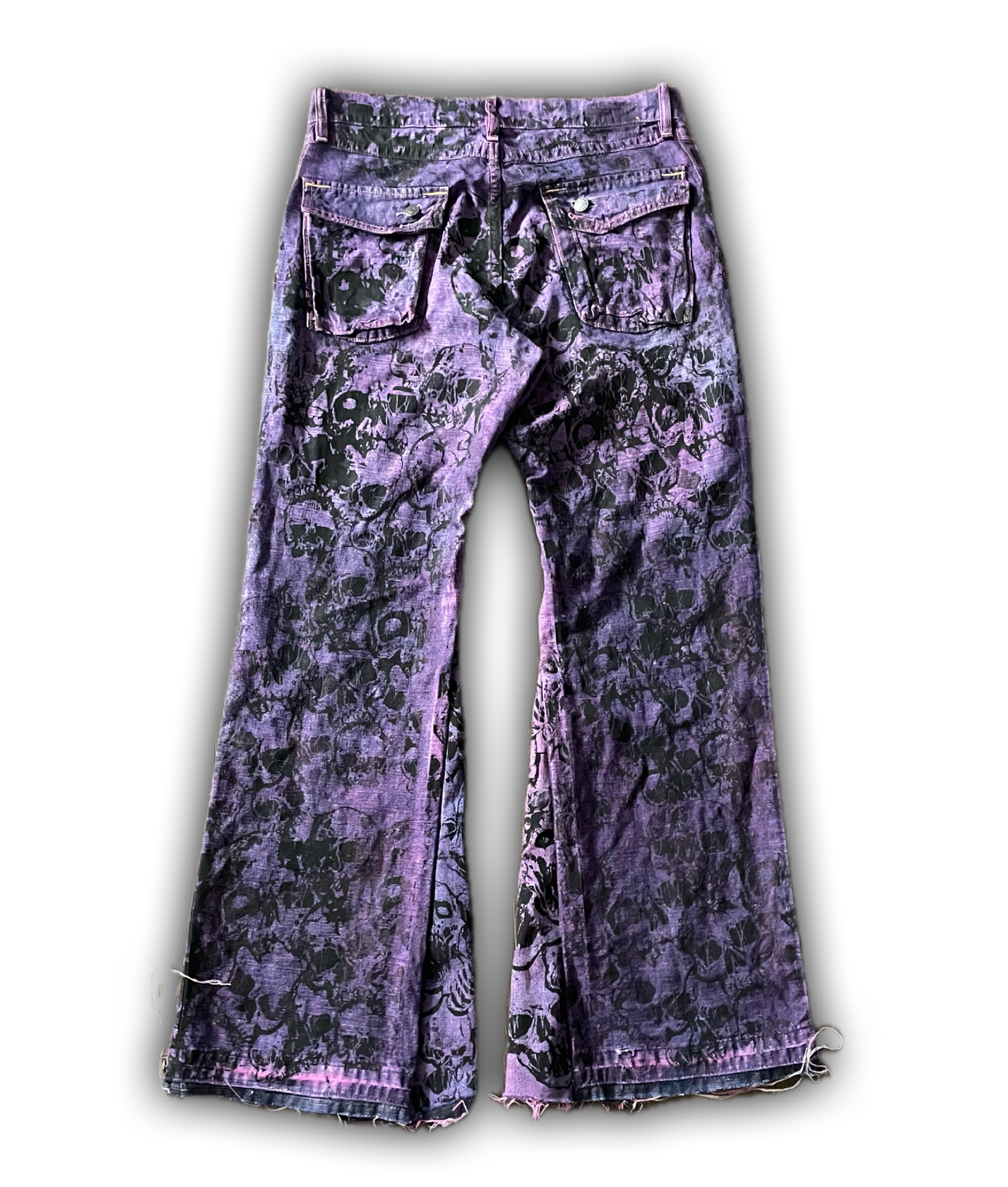 ZENEZ CUSTOM PINK FLARE JEANS