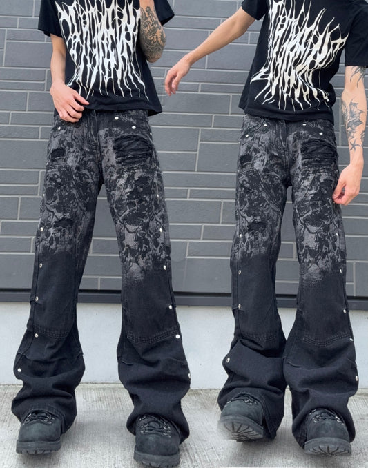 ZENEZ CUSTOM SKULL PANTS