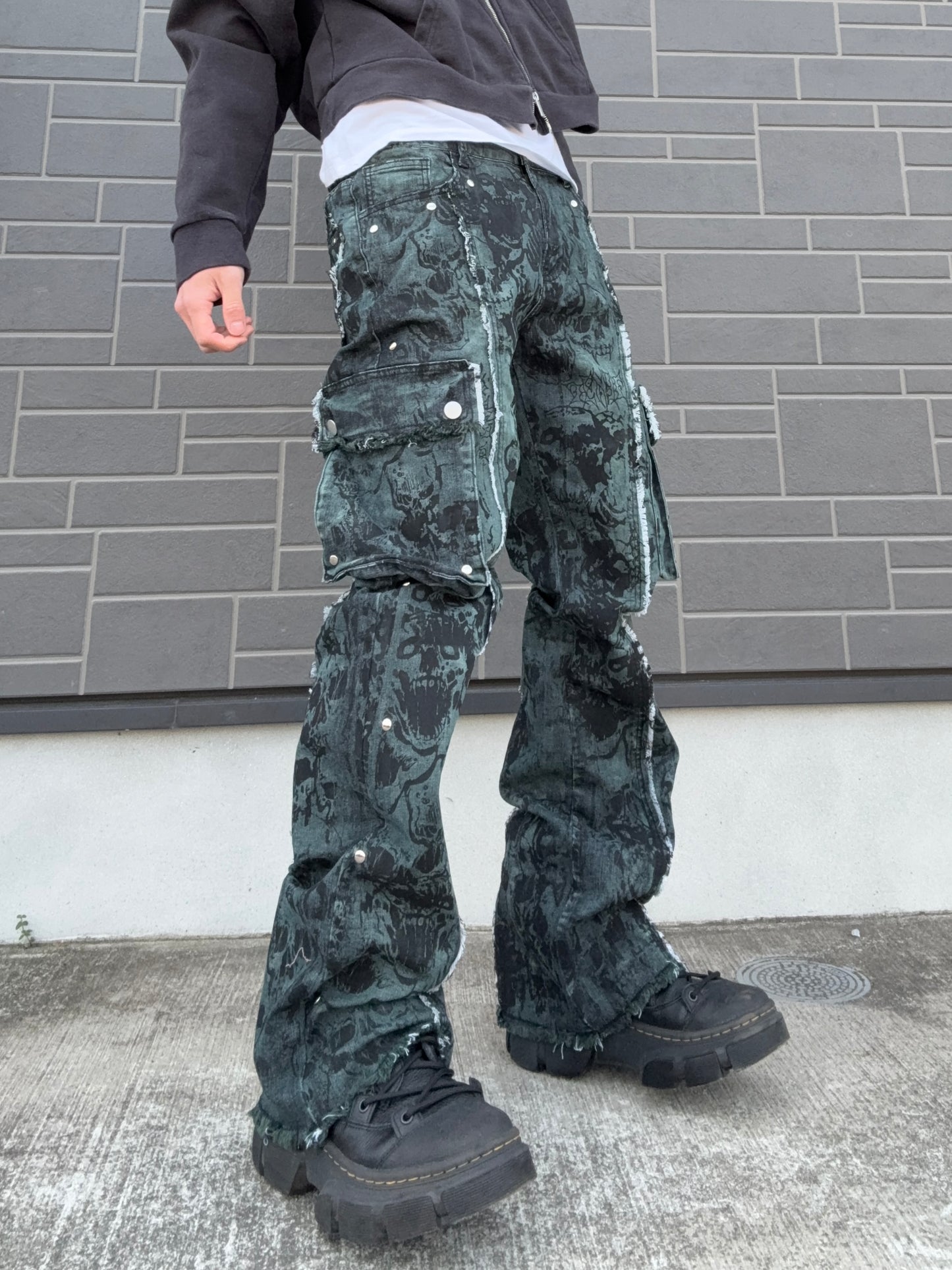 ZENEZ SKULL CUSTOM PANTS