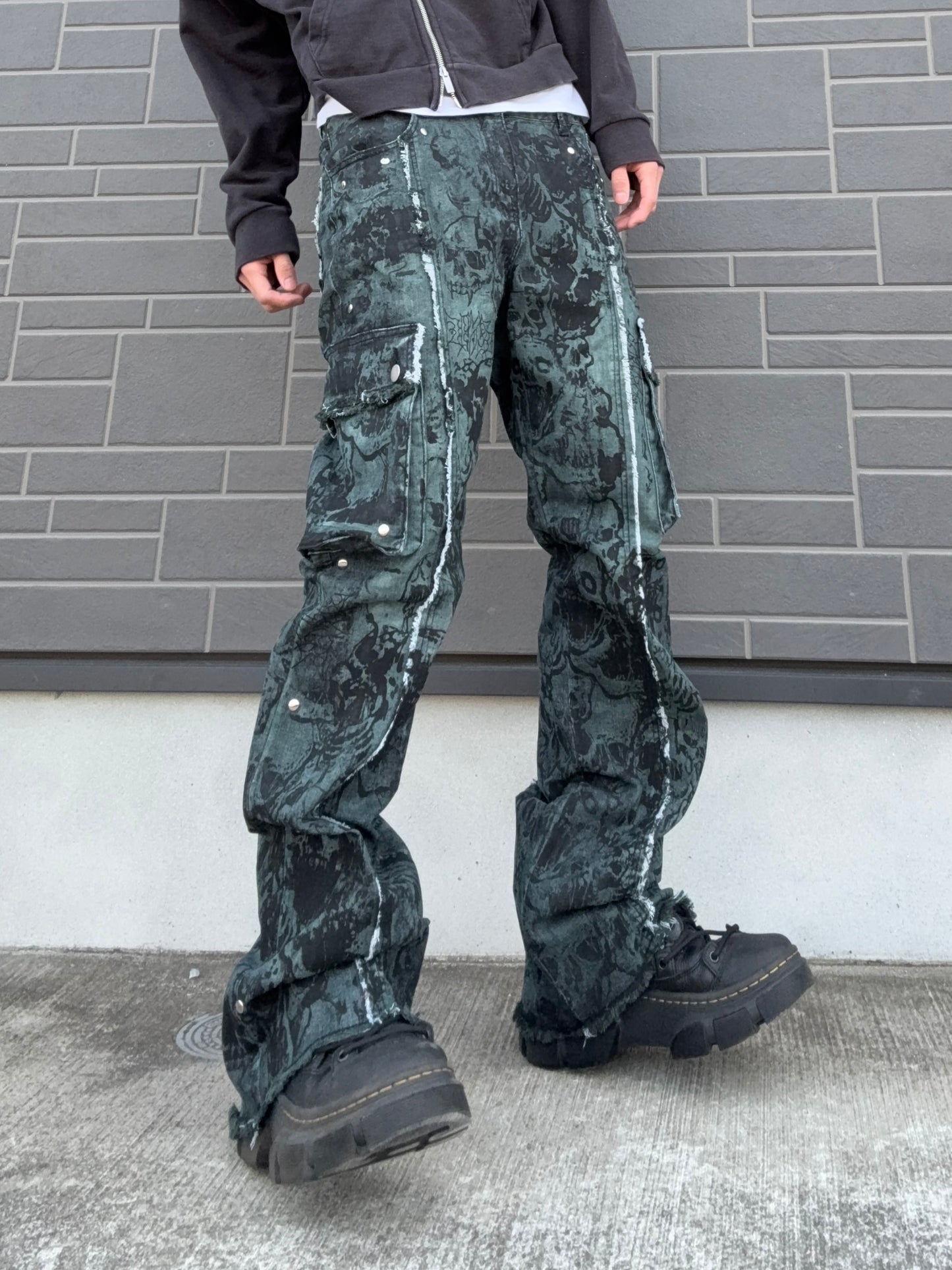ZENEZ SKULL CUSTOM PANTS