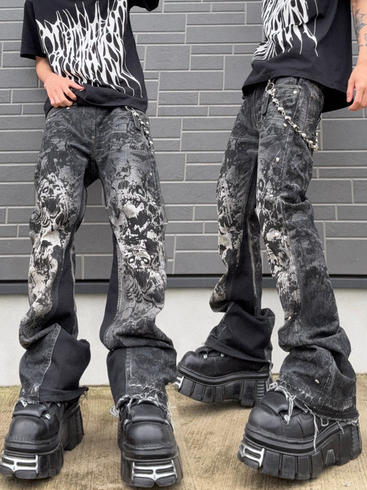 ZENEZ CUSTOM SKULL PANTS