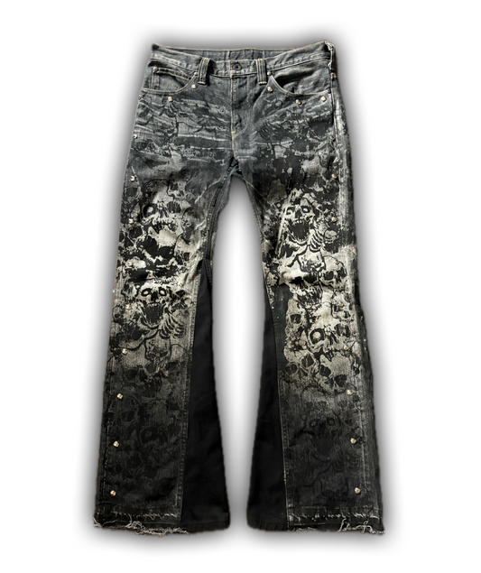 ZENEZ CUSTOM SKULL PANTS