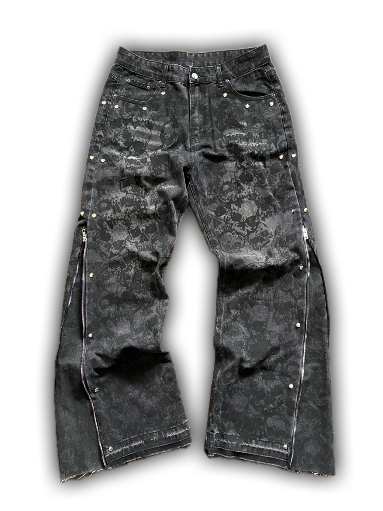 ZENEZ SKULL ZIP PANTS