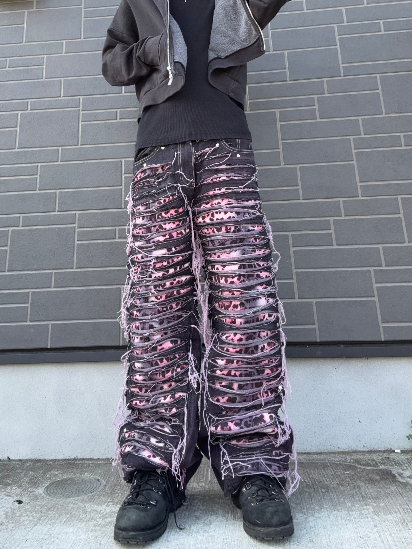 ZENEZ PINK LEOPARD PANTS