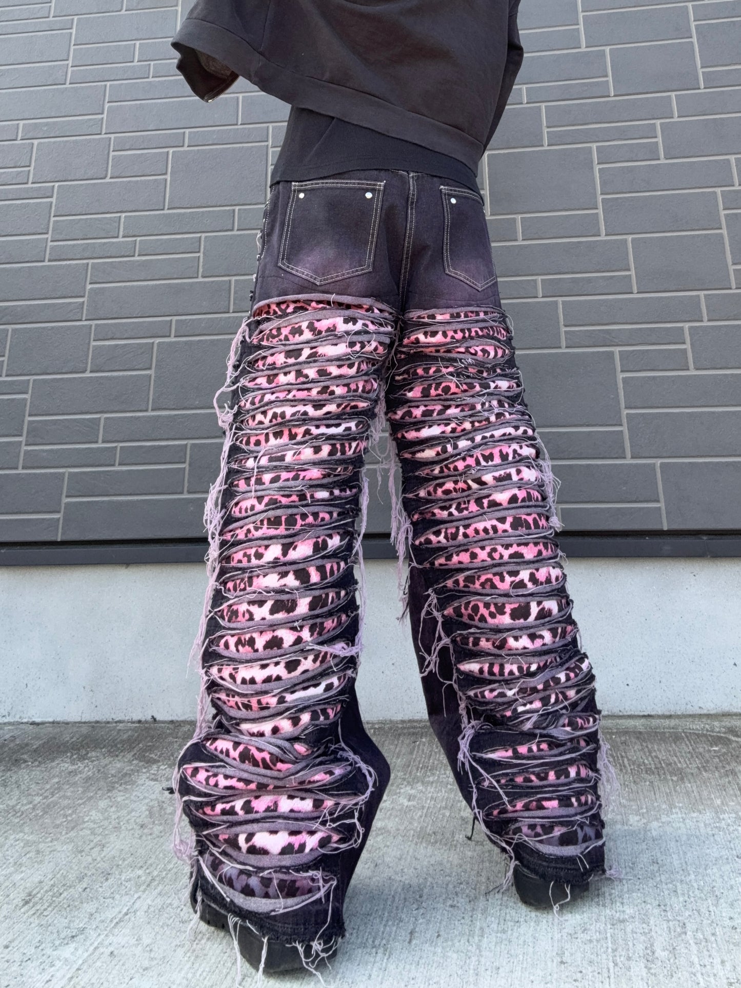 ZENEZ PINK LEOPARD PANTS