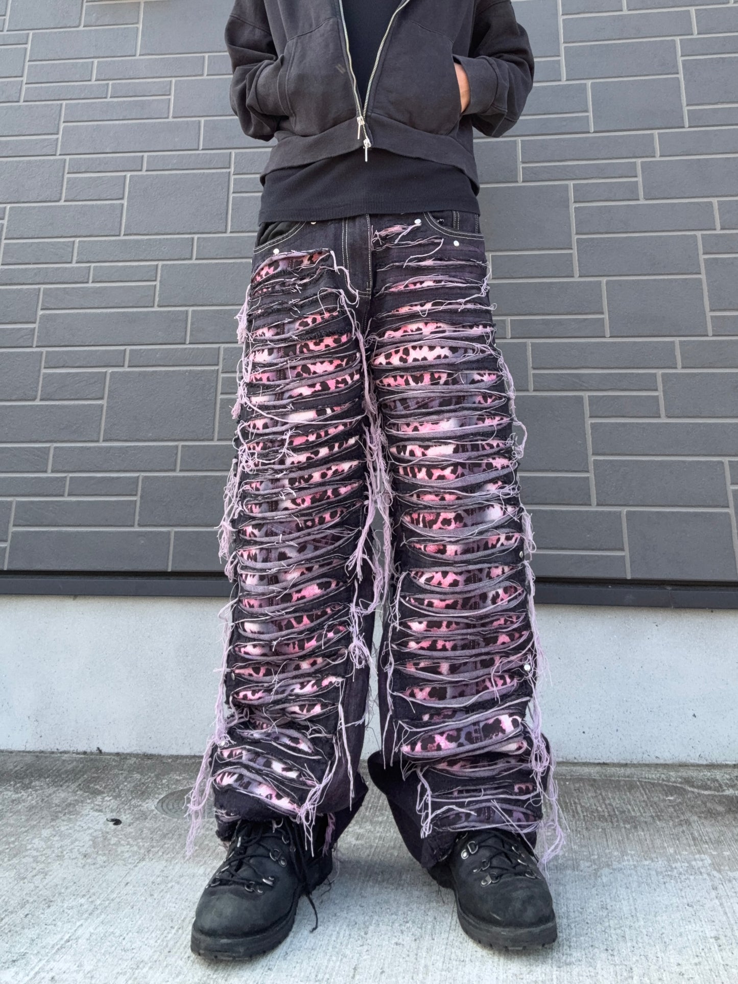 ZENEZ PINK LEOPARD PANTS