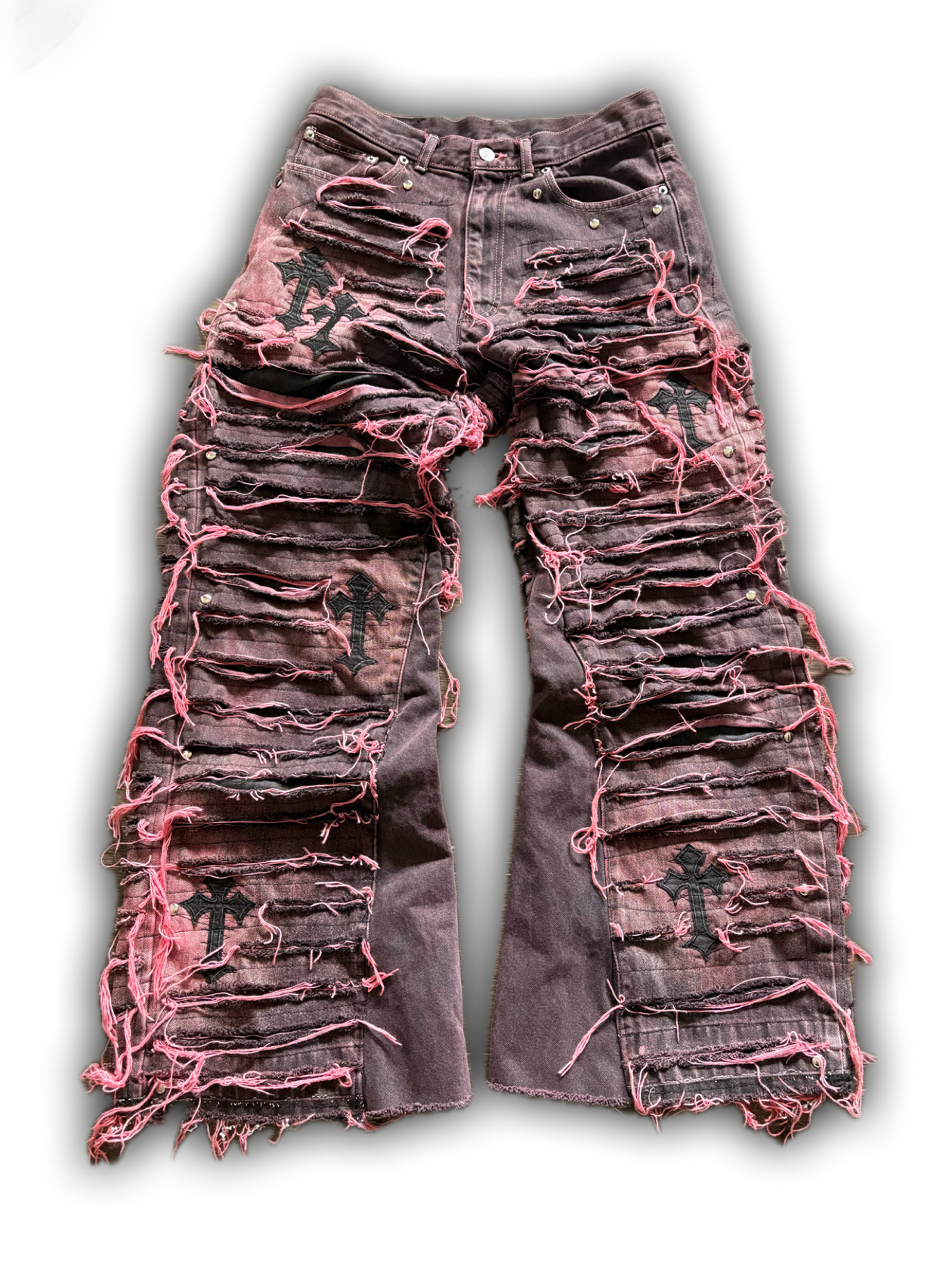 ZENEZ RED CROSS DESTROYED PANTS