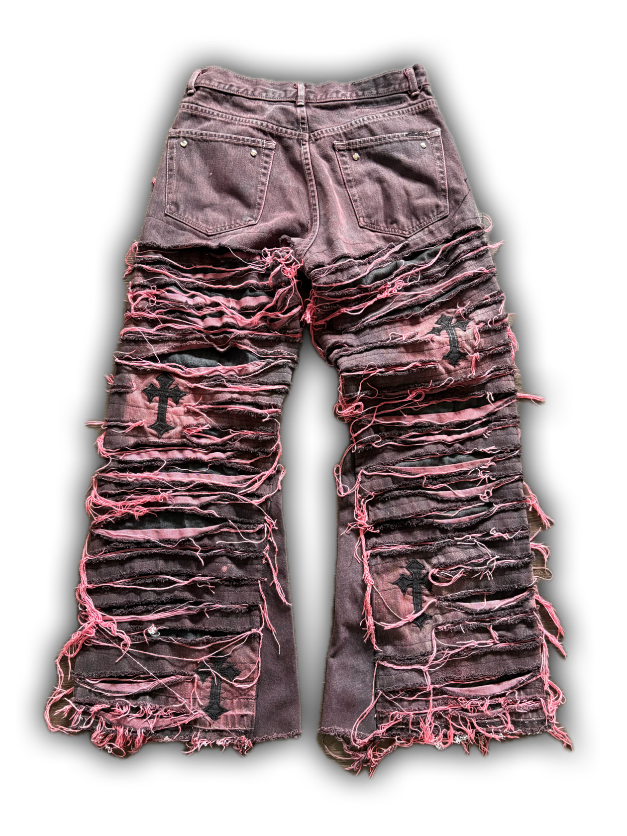 ZENEZ RED CROSS DESTROYED PANTS