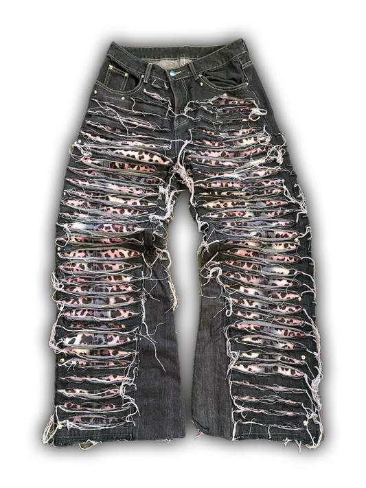 ZENEZ PINK LEOPARD PANTS