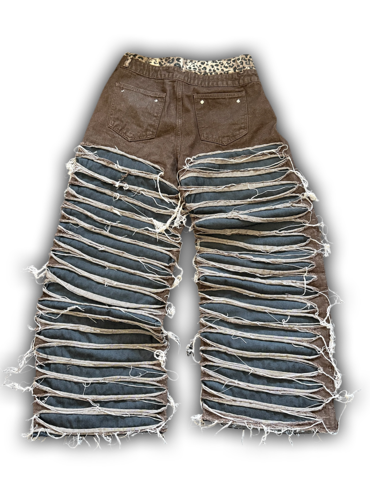 ZENEZ LEOPARD SLASH PANTS