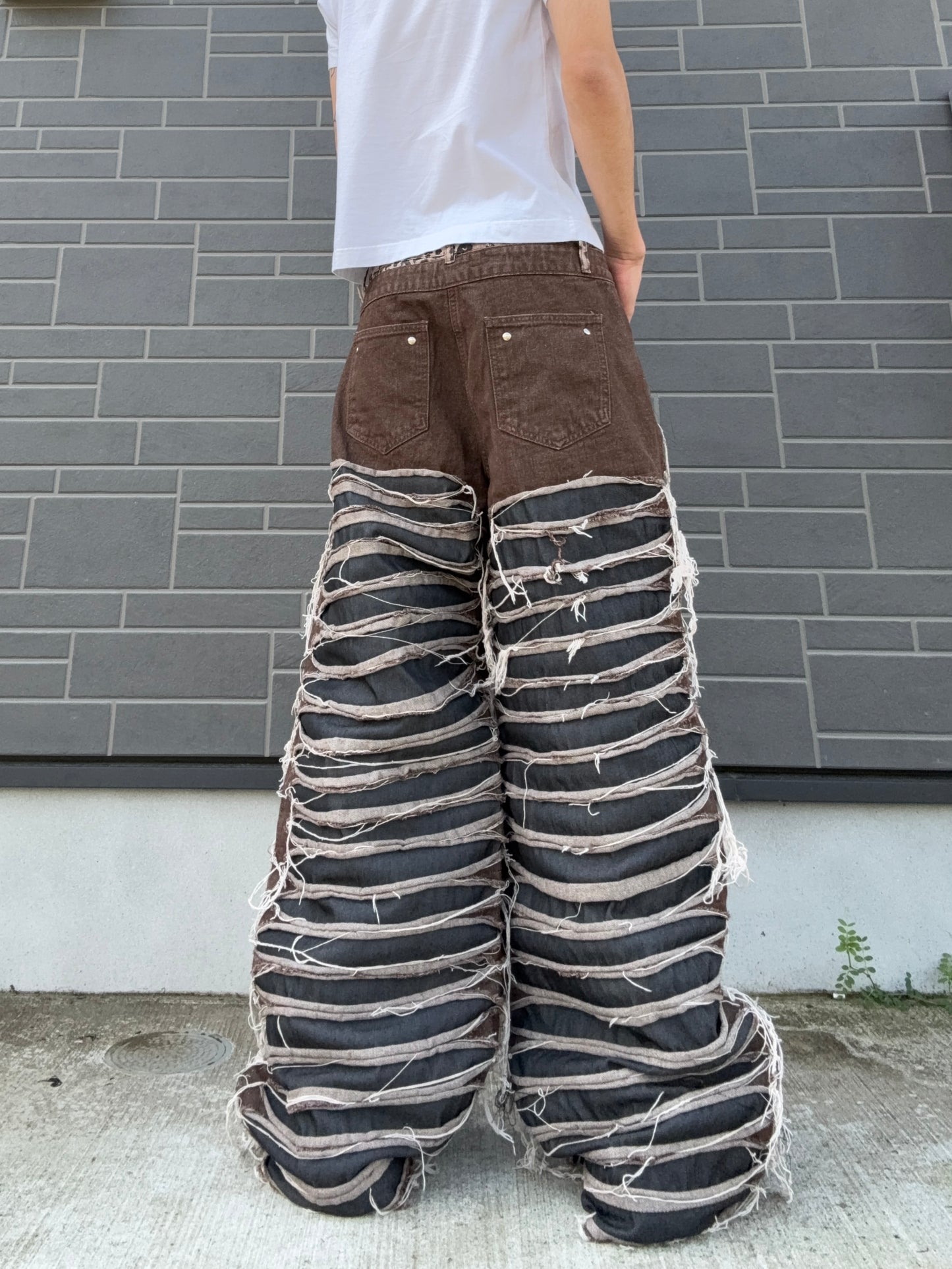 ZENEZ LEOPARD SLASH PANTS