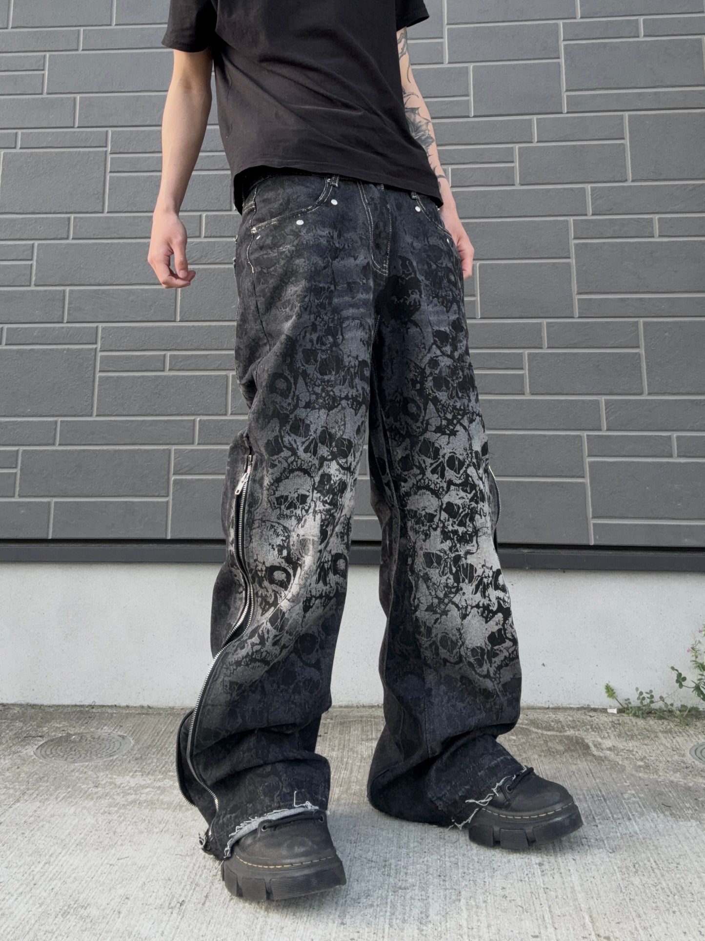 ZENEZ SKULL CUSTOM PANTS