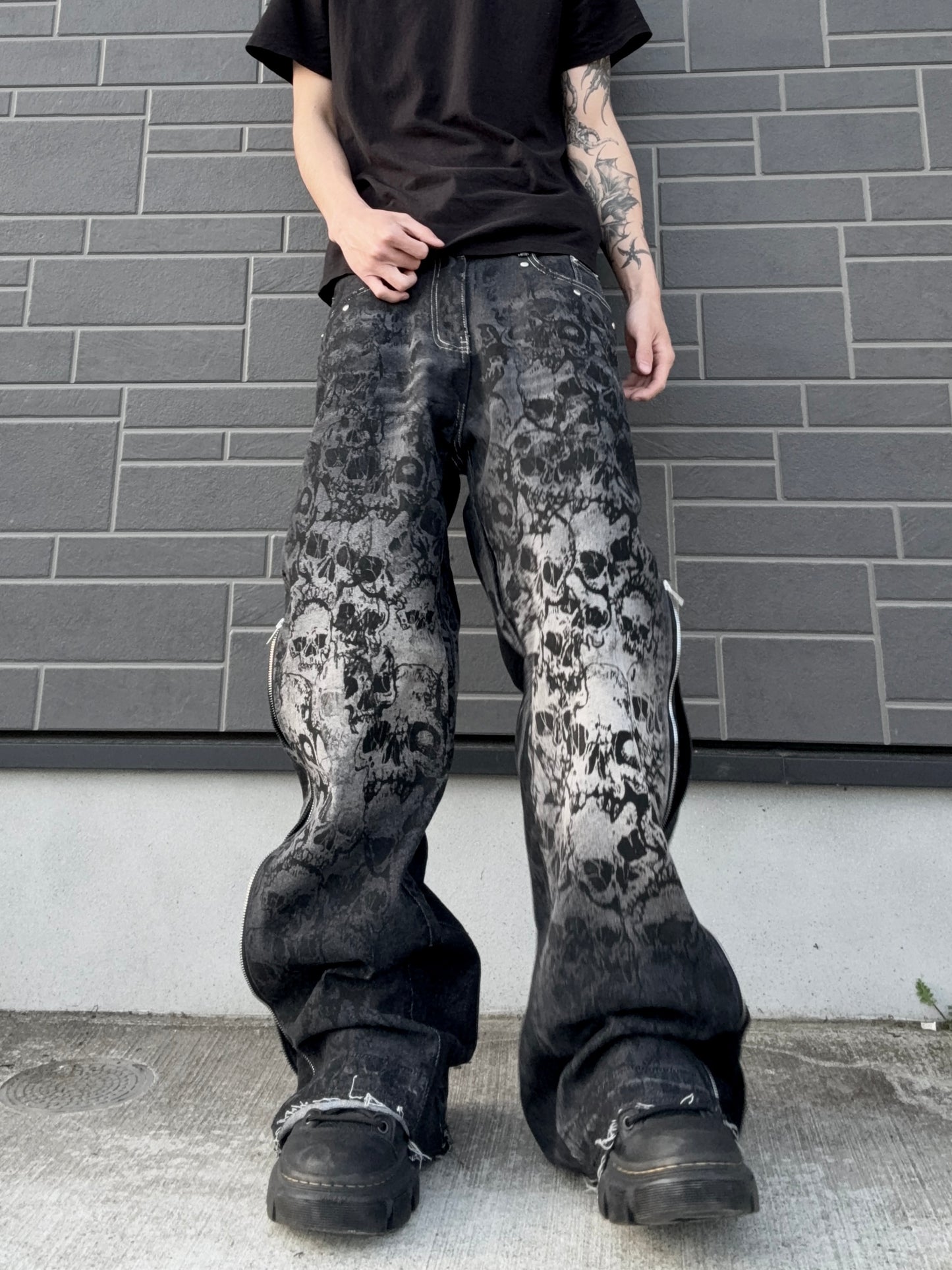 ZENEZ SKULL CUSTOM PANTS