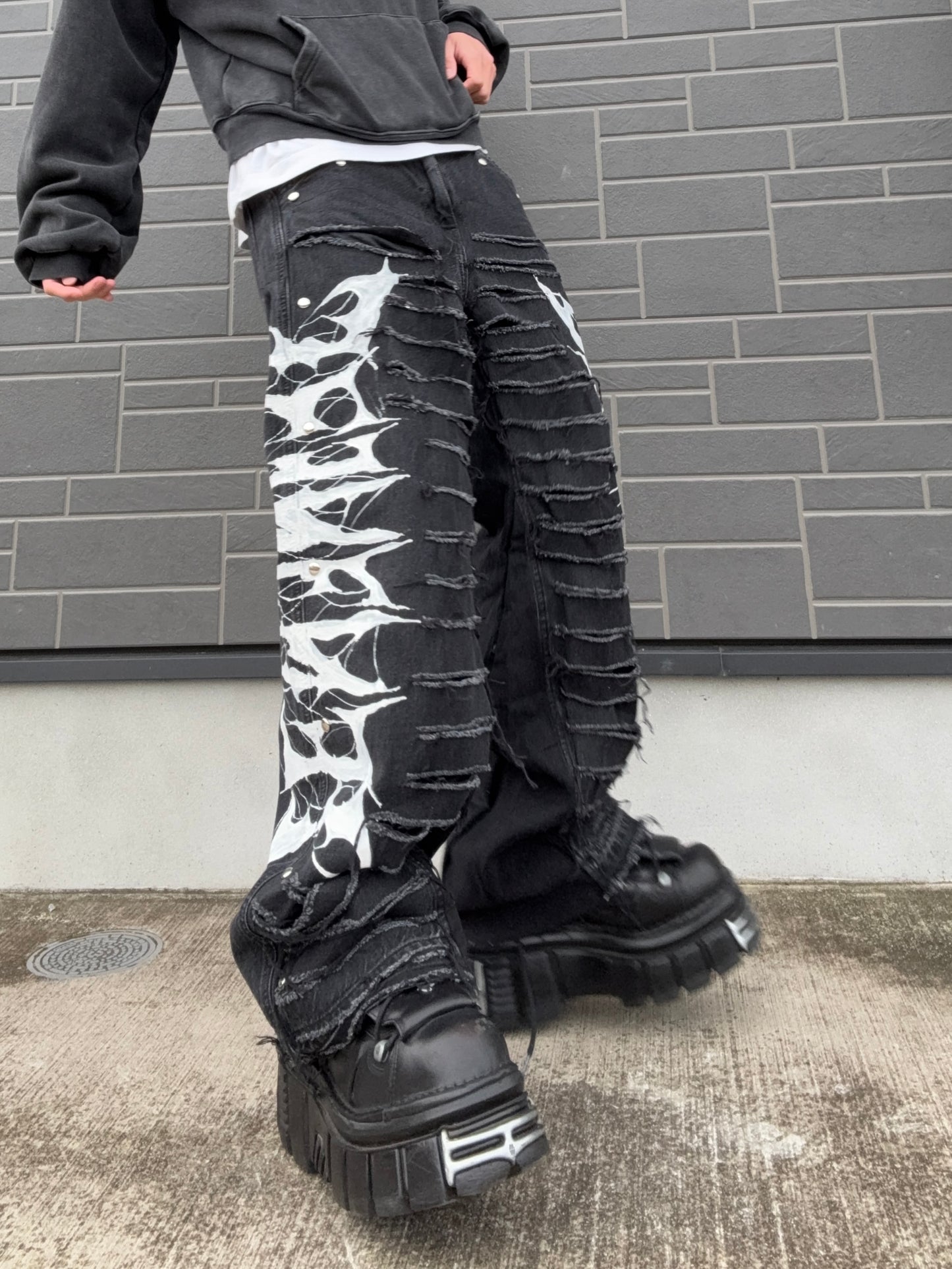 ZENEZ CUSTOM LOGO PANTS［WIDE-FIT］