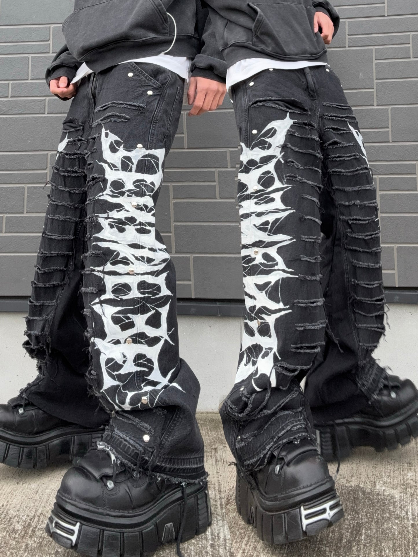 ZENEZ CUSTOM LOGO PANTS［WIDE-FIT］