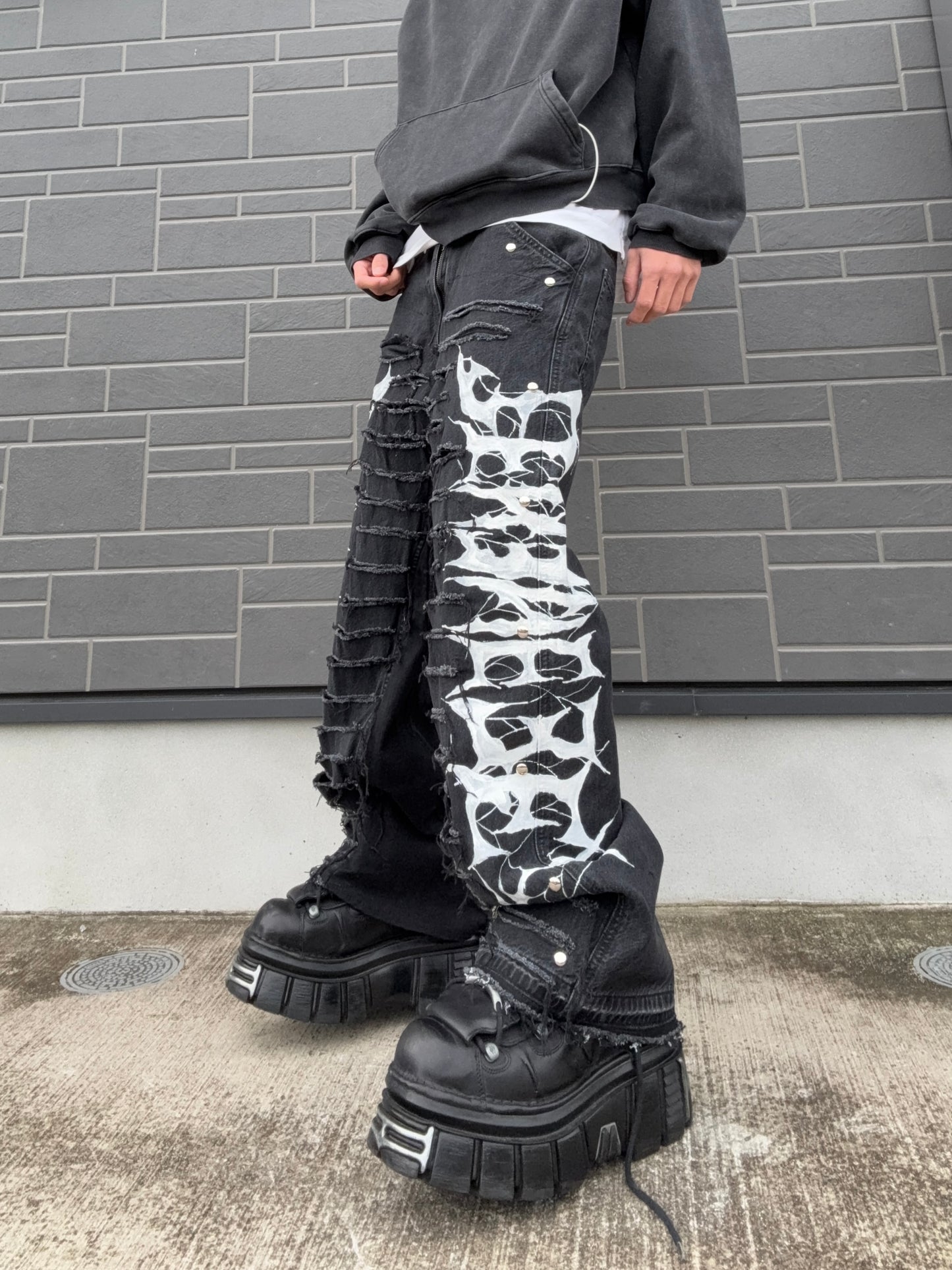 ZENEZ CUSTOM LOGO PANTS［WIDE-FIT］