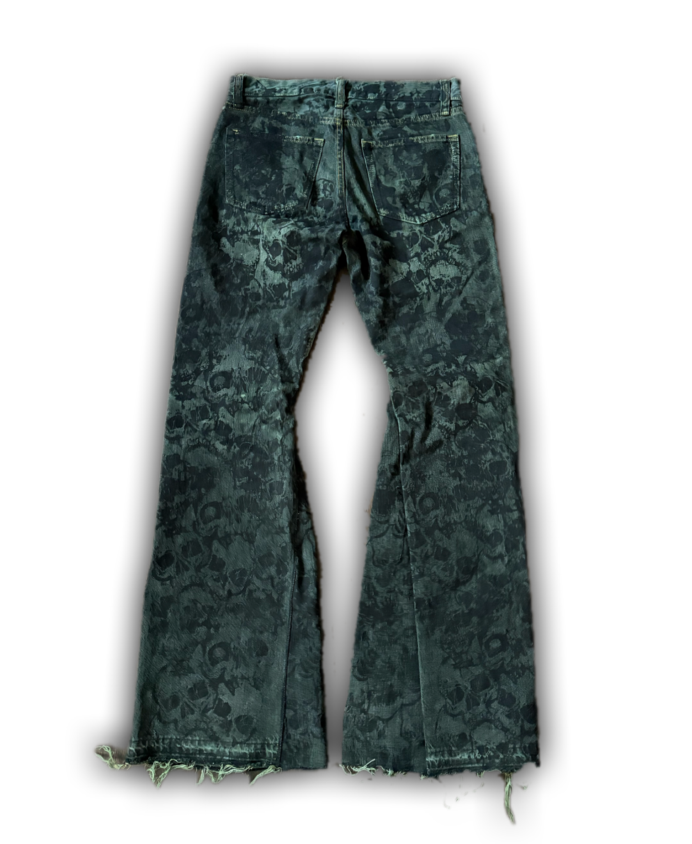 ZENEZ TOXIC SKULL FLARE PANTS
