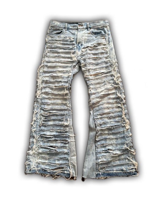 ZENEZ FULL CRASH FLARE PANTS